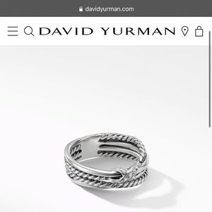 FLASH SALE ✨David Yurman X Collection Ring with Diamonds